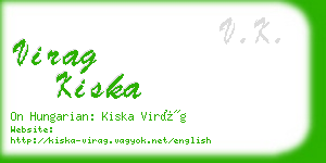 virag kiska business card